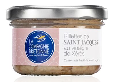 RILLETTES DE SAINT JACQUES AU VINAIGRE DE XERES - 90gr
