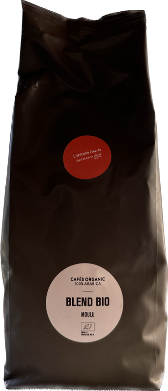 CAFE BLEND BIO - en grains ou moulu - 1kg CAFE BLEND BIO - en grains ou moulu - 1kg