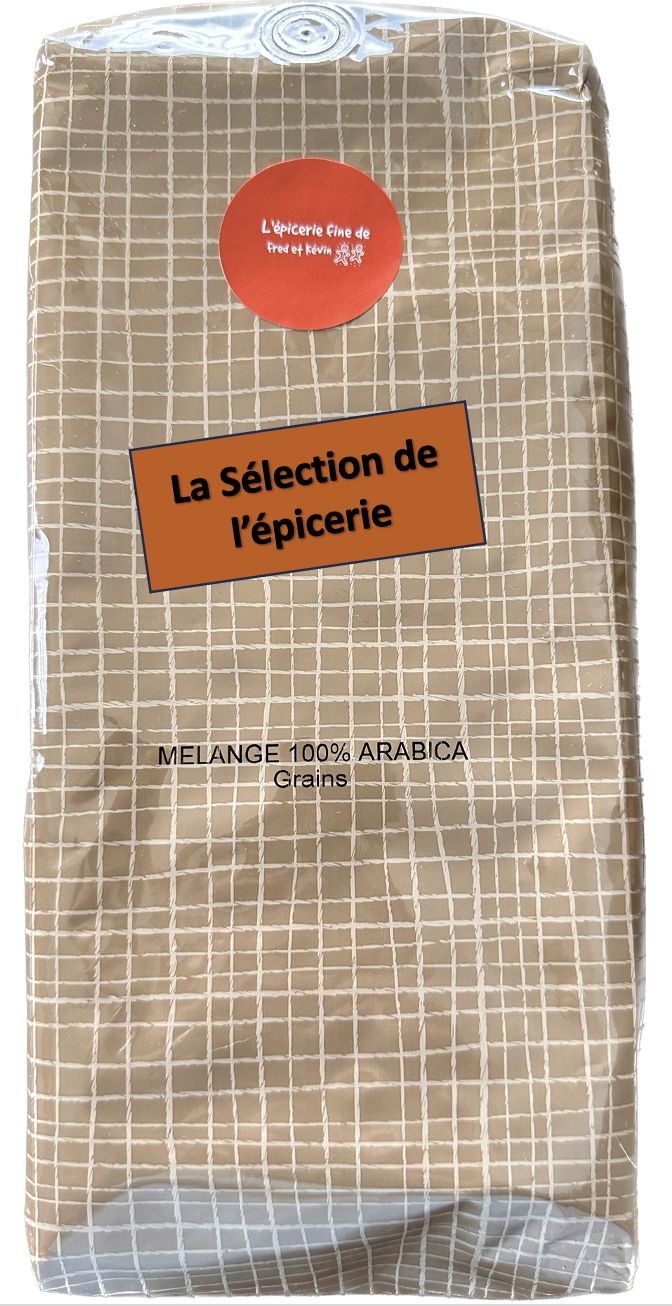CAFE LE MELANGE DE L'EPICERIE - en grains,  moulu - 1KG