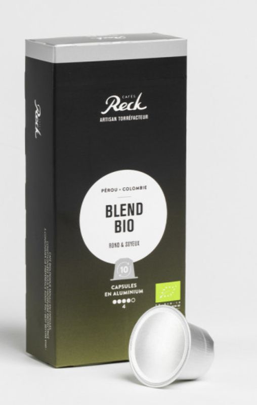 DOSETTES CAFE BLEND BIO -Compatible Nespresso par 10