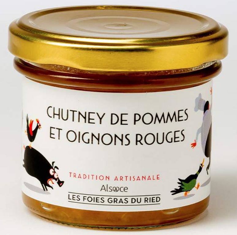 CHUTNEY DE POMMES ET OIGNONS ROUGES - 100g CHUTNEY DE POMMES ET OIGNONS ROUGES - 100g