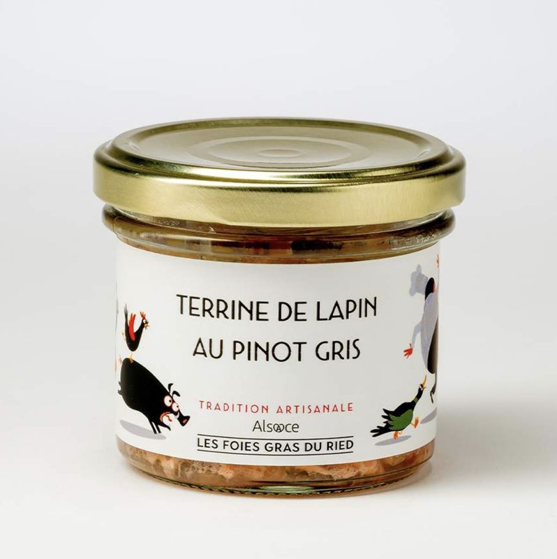 Terrine de lapin au Pinot gris 90G