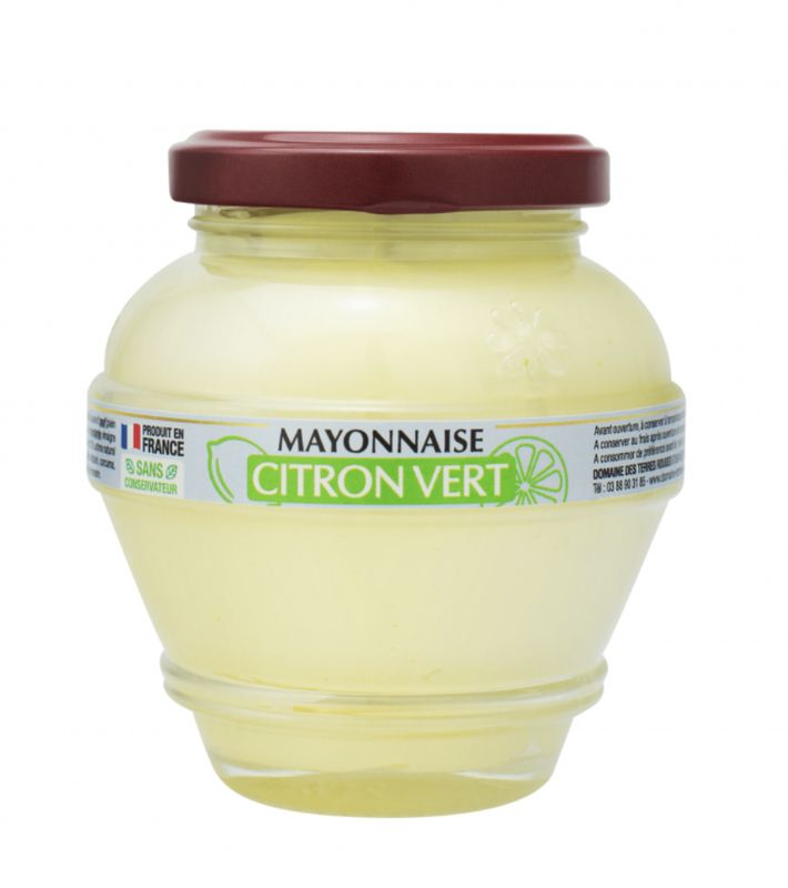 MAYONNAISE AU CITRON VERT - Pot de 180gr MAYONNAISE AU CITRON VERT - Pot de 180gr