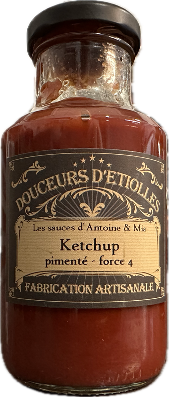 KETCHUP PREMIUM PIMENTÉ FORCE 4 DE FLORENT - 260gr