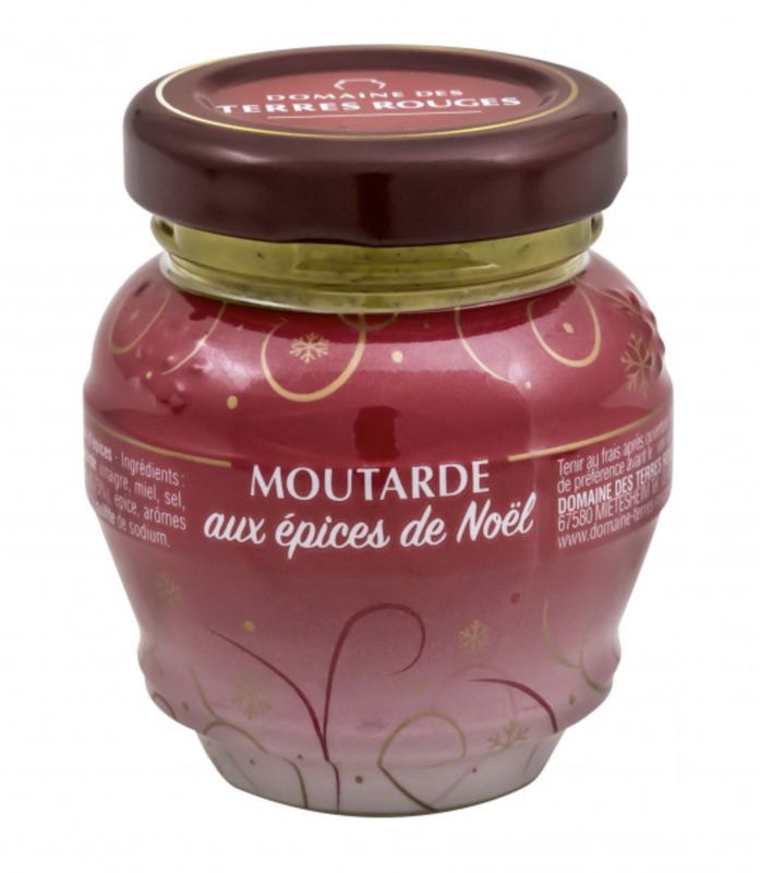 MOUTARDE FRANÇAISE AUX EPICES DE NOEL - 55gr MOUTARDE FRANÇAISE AUX EPICES DE NOEL - 55gr