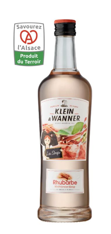 SIROP DE RHUBARBE - KLEIN ET WANNER - 70cl SIROP DE RHUBARBE - KLEIN ET WANNER - 70cl