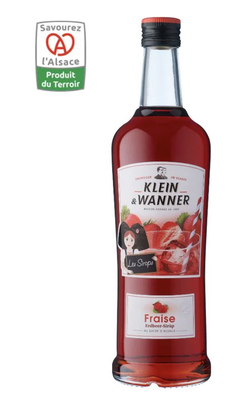 SIROP DE FRAISE - KLEIN ET WANNER - 70cl SIROP DE FRAISE - KLEIN ET WANNER - 70cl