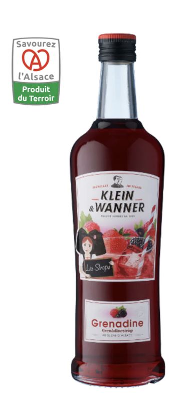 SIROP DE GRENADINE - KLEIN ET WANNER - 70cl SIROP DE GRENADINE - KLEIN ET WANNER - 70cl