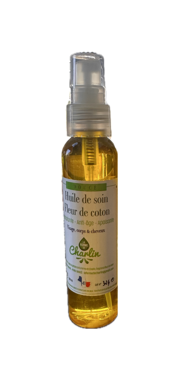L'HUILE DE SOINS A LA FLEUR DE COTON- 100ml