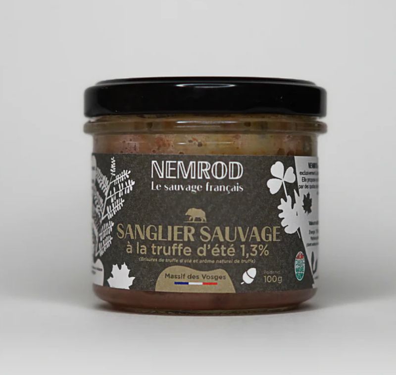 TERRINE DE SANGLIER SAUVAGE À LA TRUFFE D'ÉTÉ - 100GR