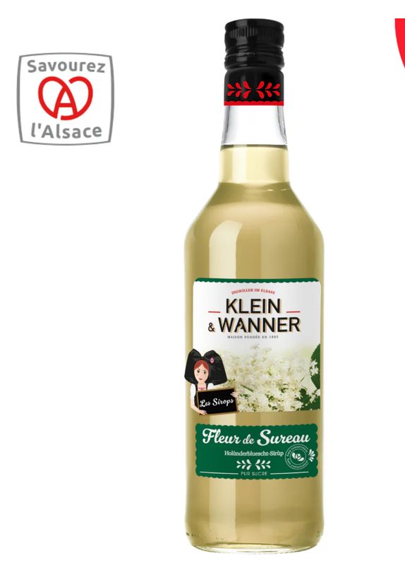 SIROP DE FLEUR DE SUREAU - KLEIN ET WANNER - 70cl SIROP DE FLEUR DE SUREAU - KLEIN ET WANNER - 70cl