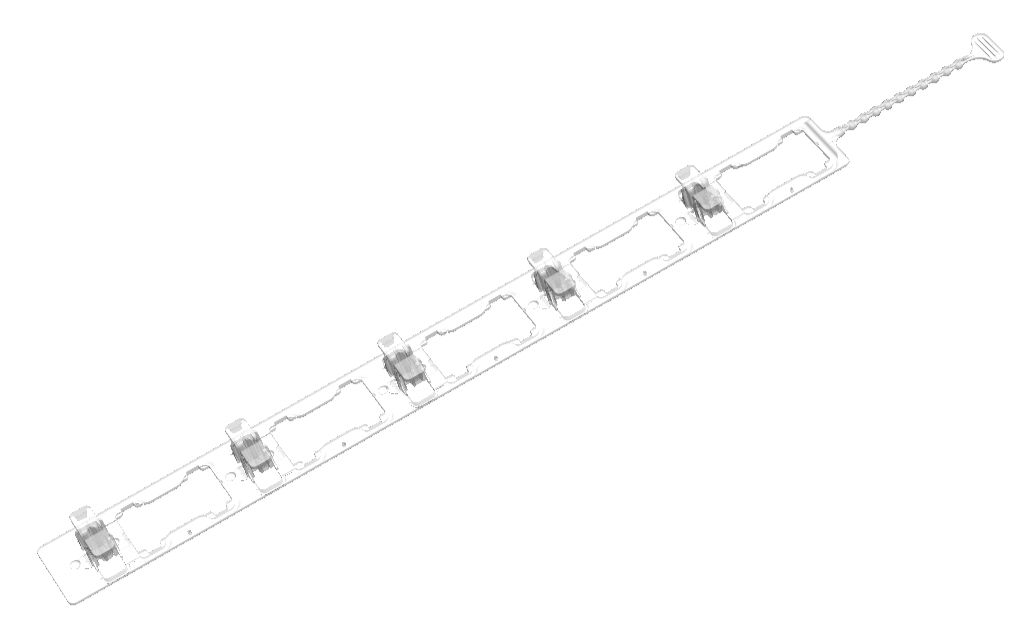 No Wrap Strap (QTY 10), No Wrap Strap: Clear