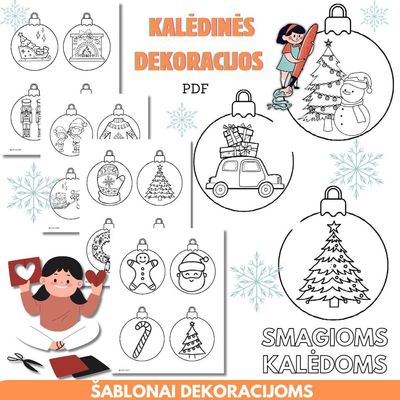 Šablonai dekoracijoms