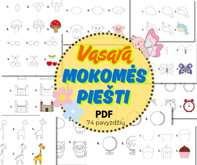 Lavinamoji priemonė &#39; Vasara Mokomės piešti &#39; PDF