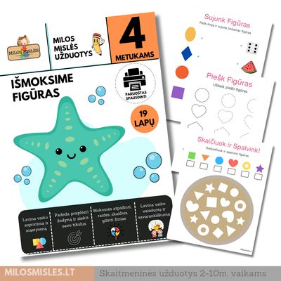 Lavinamoji užduočių knyga 'Figūros' PDF