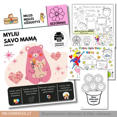Lavinamoji priemonė 'Myliu savo Mamą' PDF