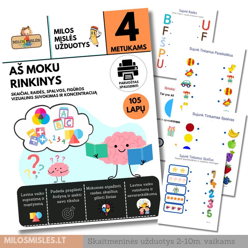 Lavinamoji užduočių knyga '​AŠ MOKU' PDF