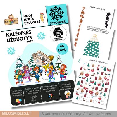 Lavinamoji užduočių knyga 'Kalėdinės užduotys 2022' PDF