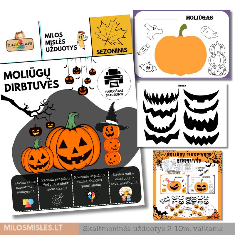 Lavinamoji priemonė 'Moliūgų Dirbtuvės' PDF