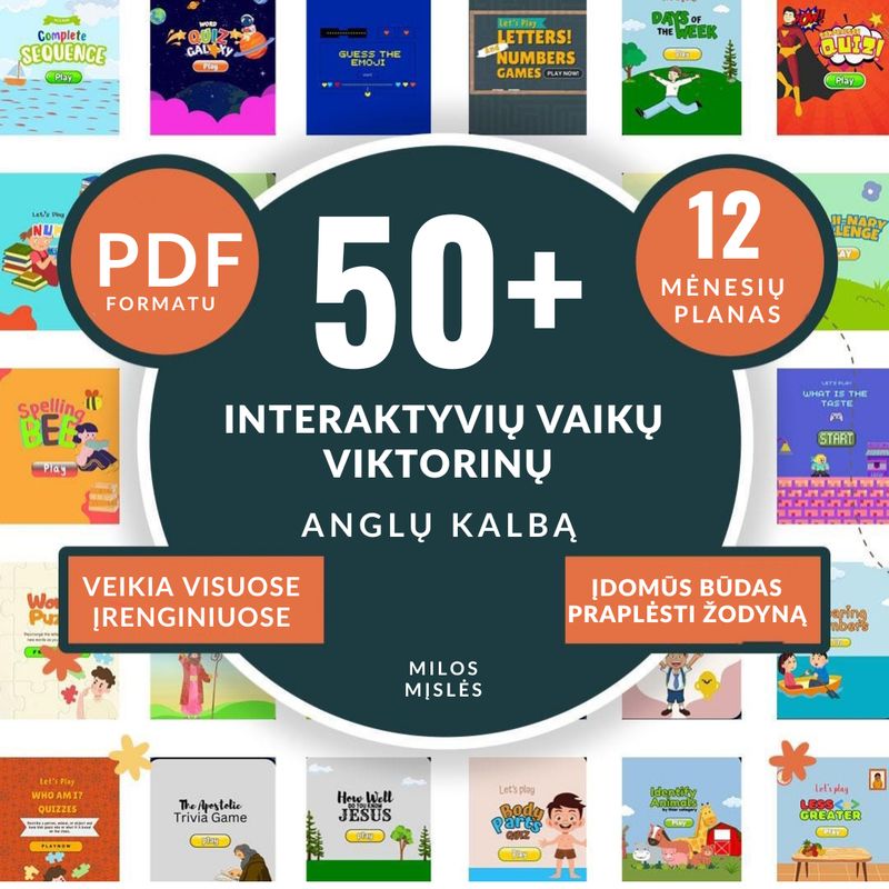 50 Viktorinų Anglų kalbą 