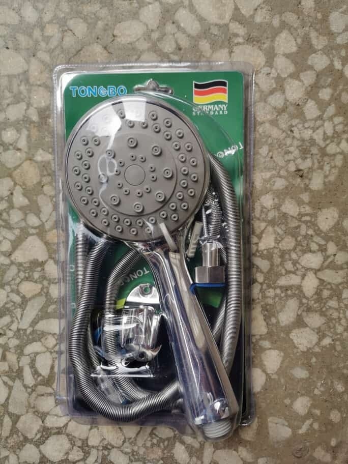 Shower rose and cable