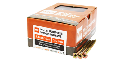Multipurpose Wood Gold Screws - Boxed Multipurpose Wood Gold Screws - Boxed