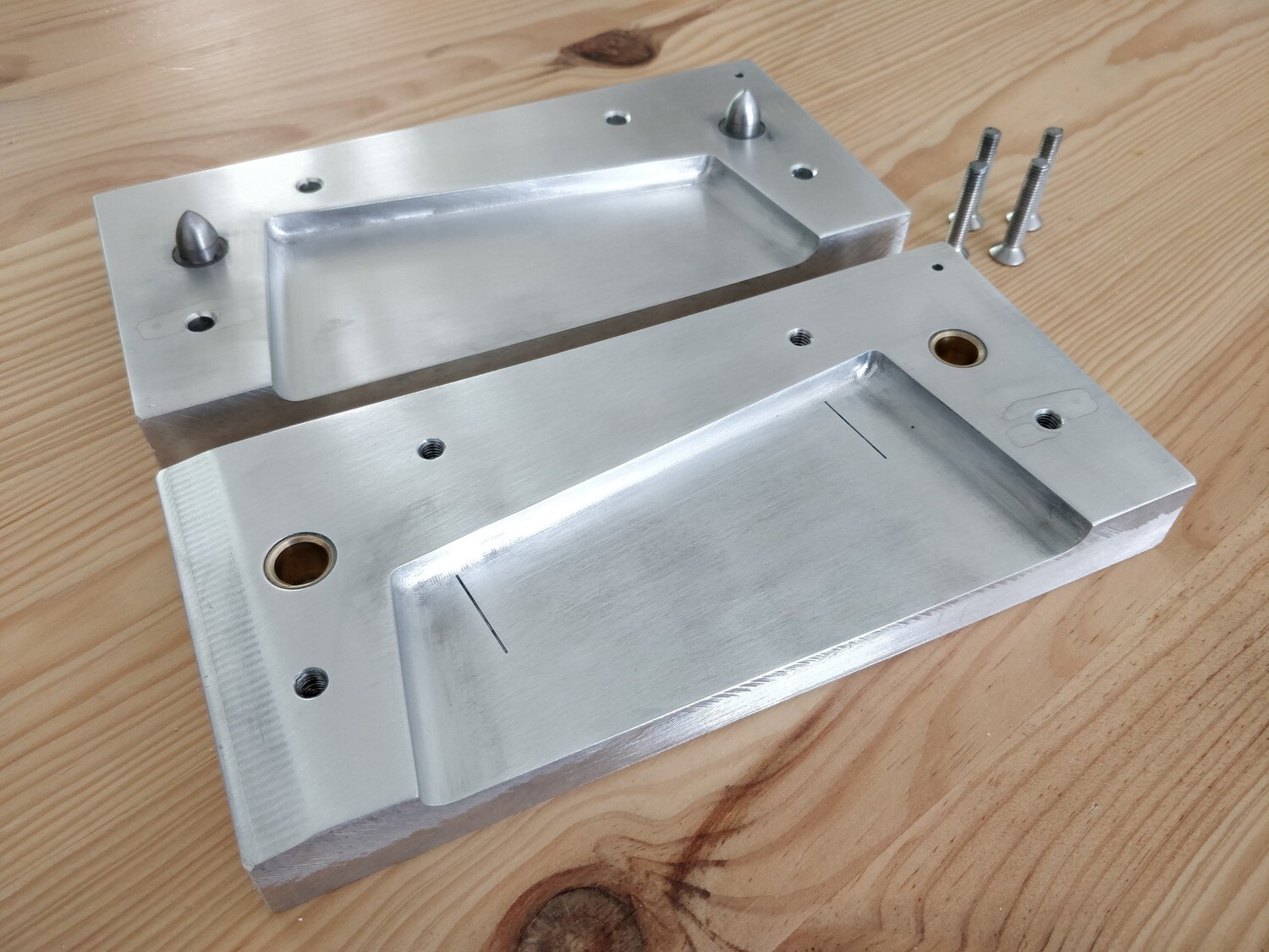 Deep Tuttle head Aluminium mold WINDSURF fins