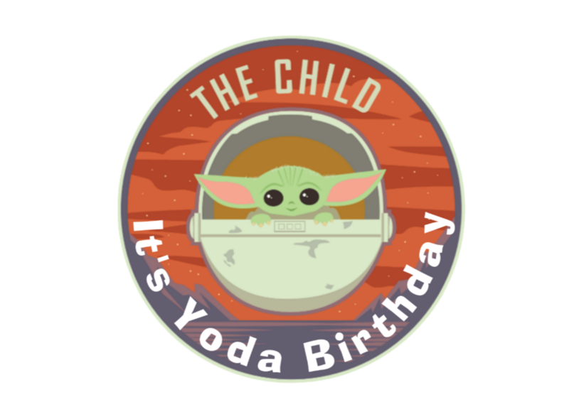 The Child It’s Yoda Birthday Edible 7.5″ Cake Topper