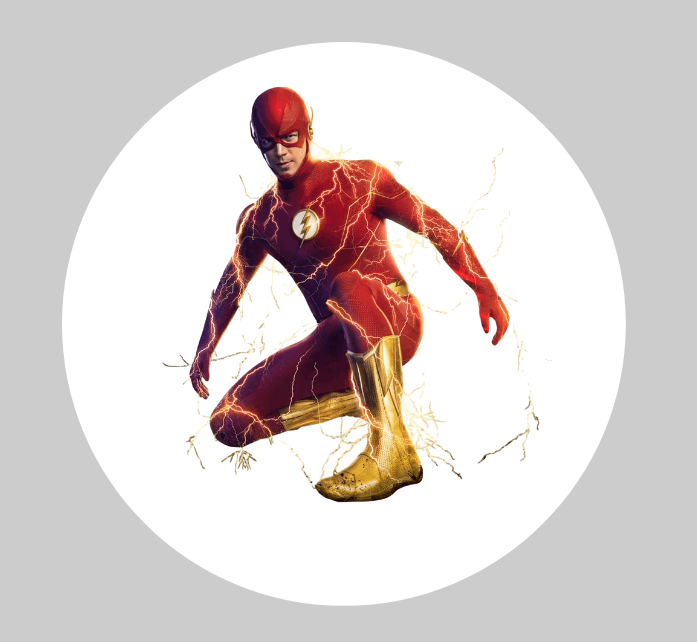 The Flash Themed Edible Cake Topper Pre-Cut Icing Sheet