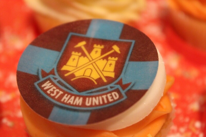 West Ham Wafer Cupcake Toppers – Set of 15 ⚽🎂
