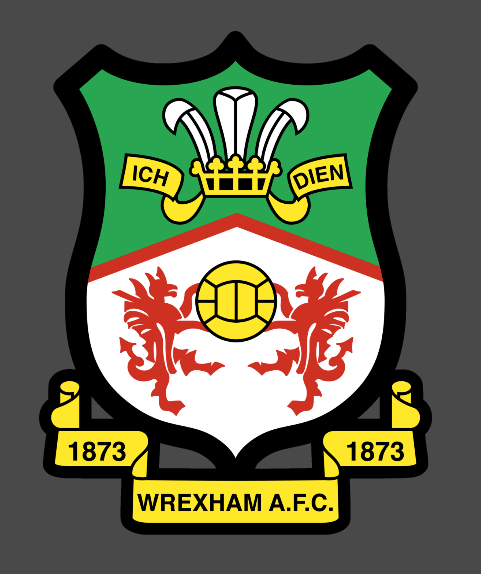 Wrexham fc large edible cake topper 7 Inch x 5.5 Inch