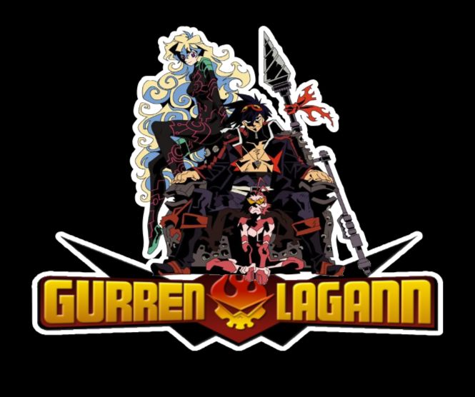 Gurren Lagann edible cake topper pre-cut, any size up to 8 inches
