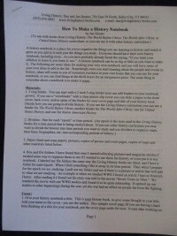 How to Make a History Notebook - “Free with Purchase”
