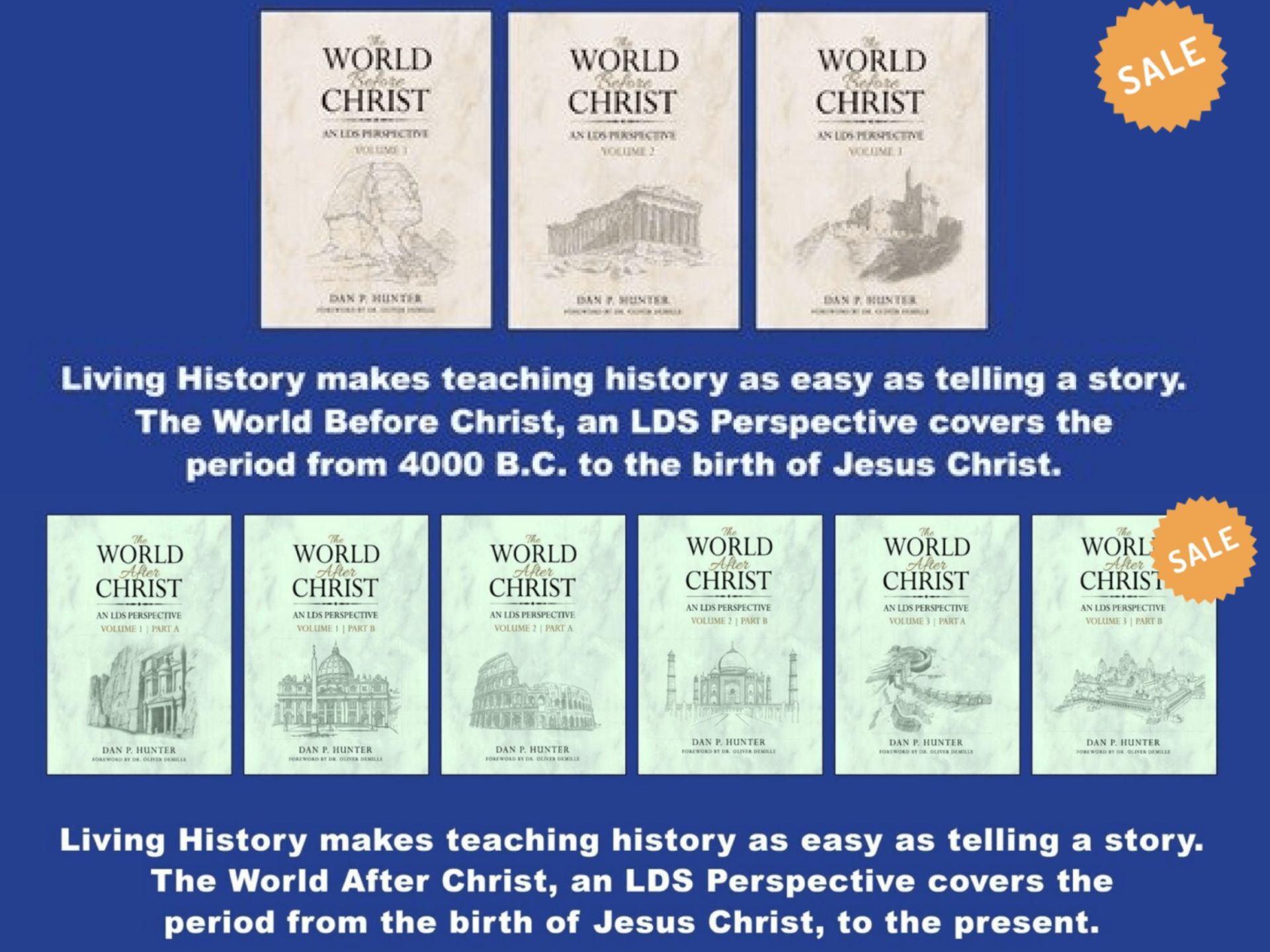 Dan Hunter's Living History (Complete 9 book set)     SKU 03-113
