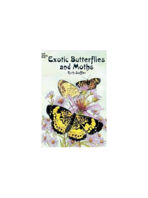 Exotic Butterflies and Moths (Coloring Book)