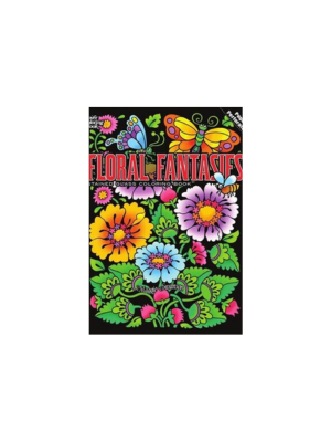 Floral Fantisies Stained Glass (Coloring Book)