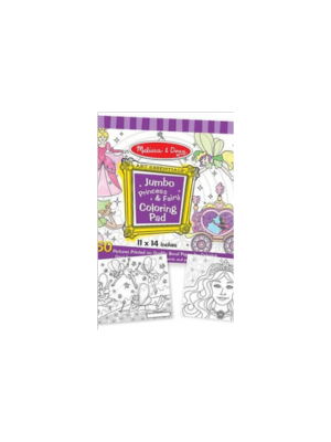 Jumbo Coloring Pad - Princess & Fairy