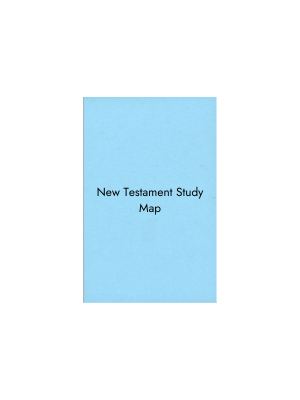 New Testament Study Map