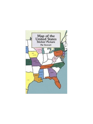 Map of the United States Sticker Picture