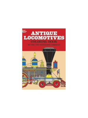 Antique Locomotives (Coloring Book)