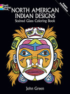 Stained Glass North American Indian Designs (Coloring Book)