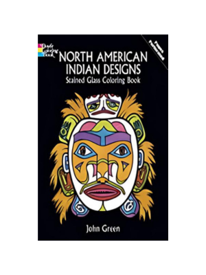 Stained Glass North American Indian Designs (Coloring Book)