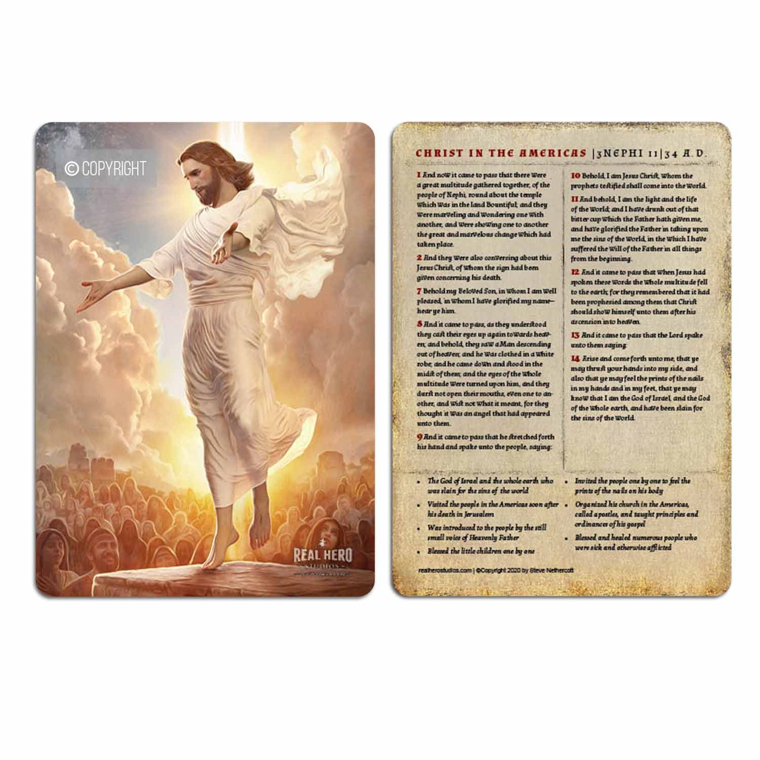 Christ in the America 5x7 Card
