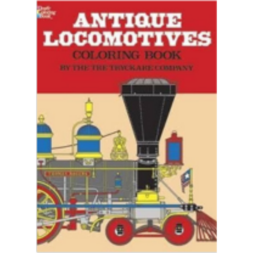 Antique Locomotives (Coloring Book)