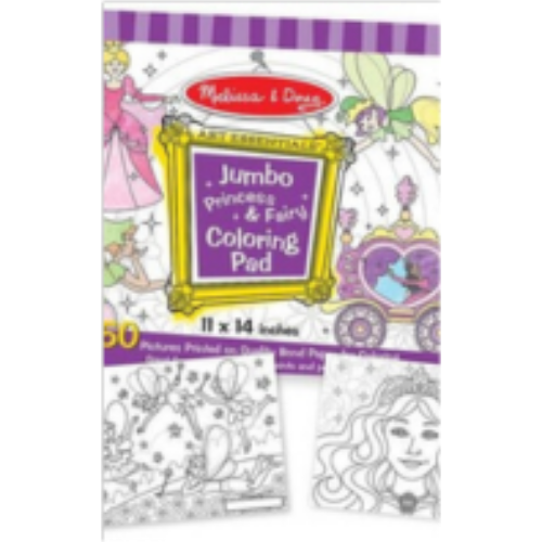 Jumbo Coloring Pad - Princess & Fairy