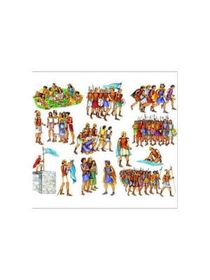 Captain Moroni & Helaman's Warriors (Small) - Felt Story