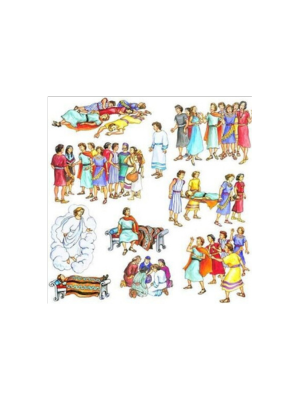 Alma The Younger & Four Sons of Mosiah (Small) - Felt Story