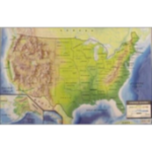 Map: U.S.A. Place Mat (Double-Sided)
