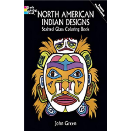 Stained Glass North American Indian Designs (Coloring Book)