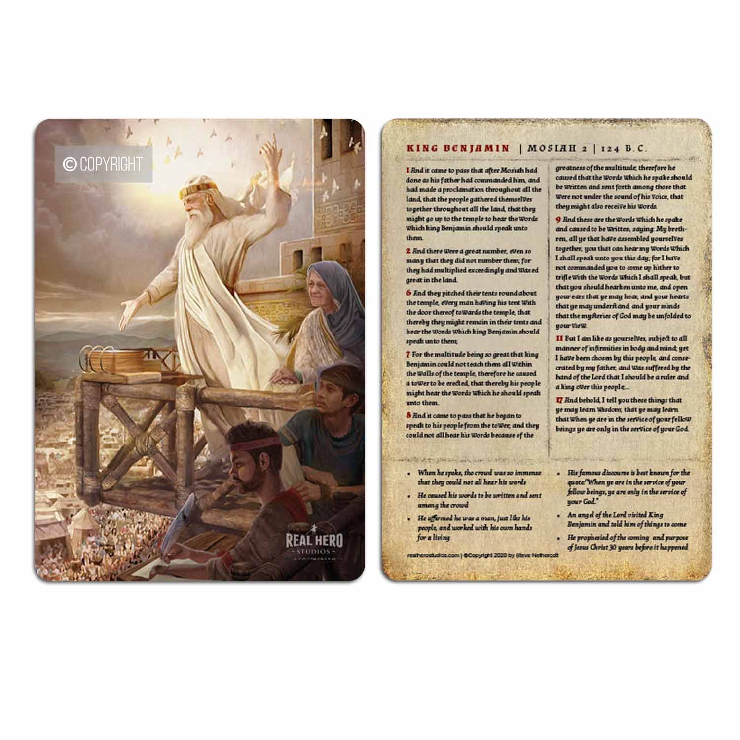 King Benjamin 5x7 Card King Benjamin 5x7 Card